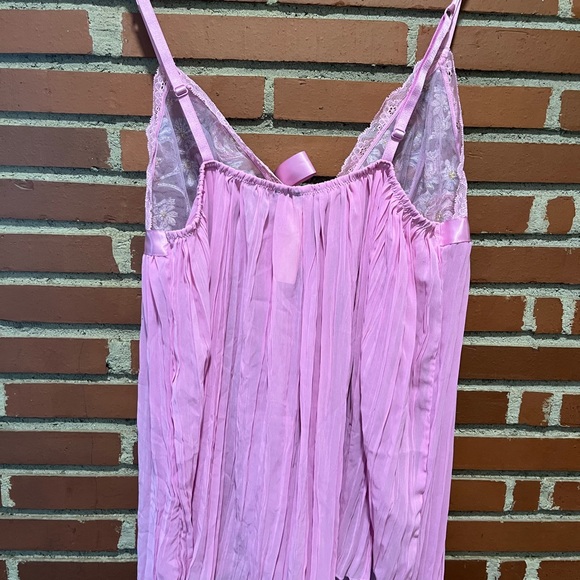 Victoria’s Secret XL Pink Floral Lace Babydoll Nightgown, New with tags - Picture 2 of 6
